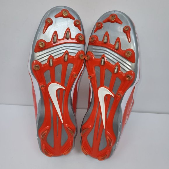 Nike Air Zoom Assassin TD Whi/Orange Mens Football Cleat 316840-182 US Size 13.5 - Picture 10 of 11